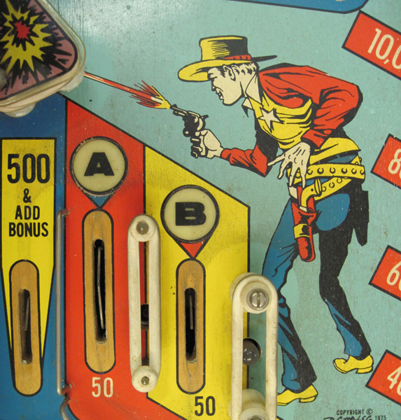 A detail of the left side A and B rollovers.