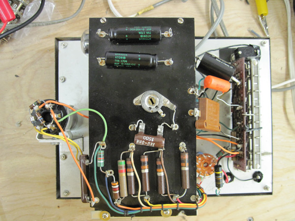 A view of the new filter caps.