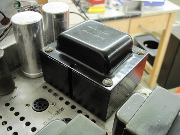 The reinstalled power transformer.