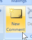 New Comment button.